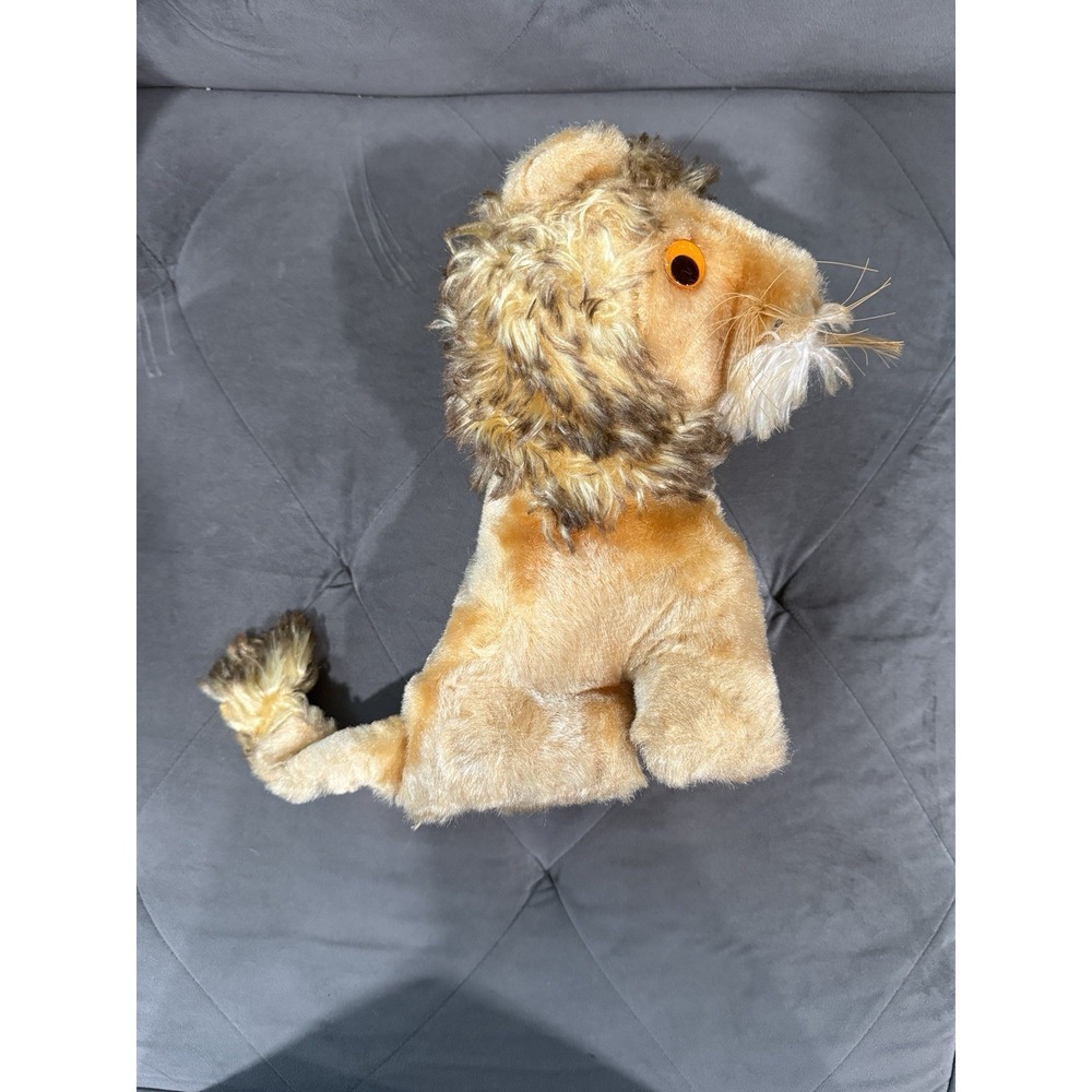 Steiff Mohair‎ LION Sitting Glass Eyes 1940's